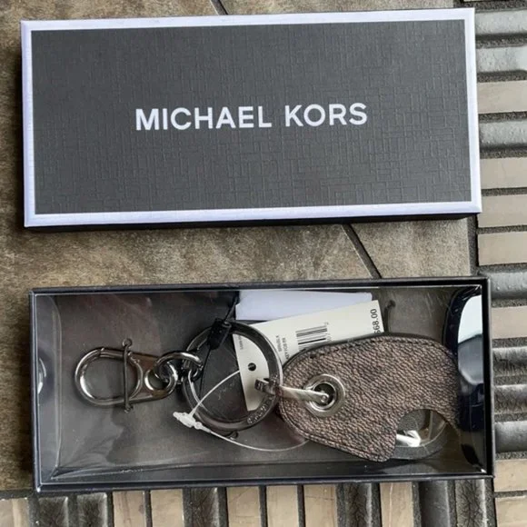 Harrison Signature Logo Bottle Opener Key Fob Brown/Black - Picture 4 of 9